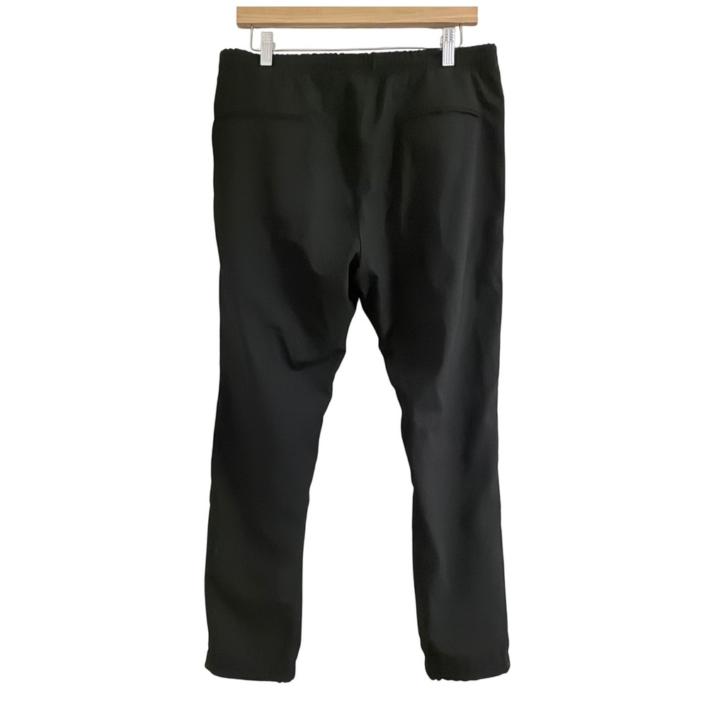 Zara Man Black Side Stripe Jogger Pants Ankle Zip Tapered Trouser Size L 32 - Picture 2 of 11